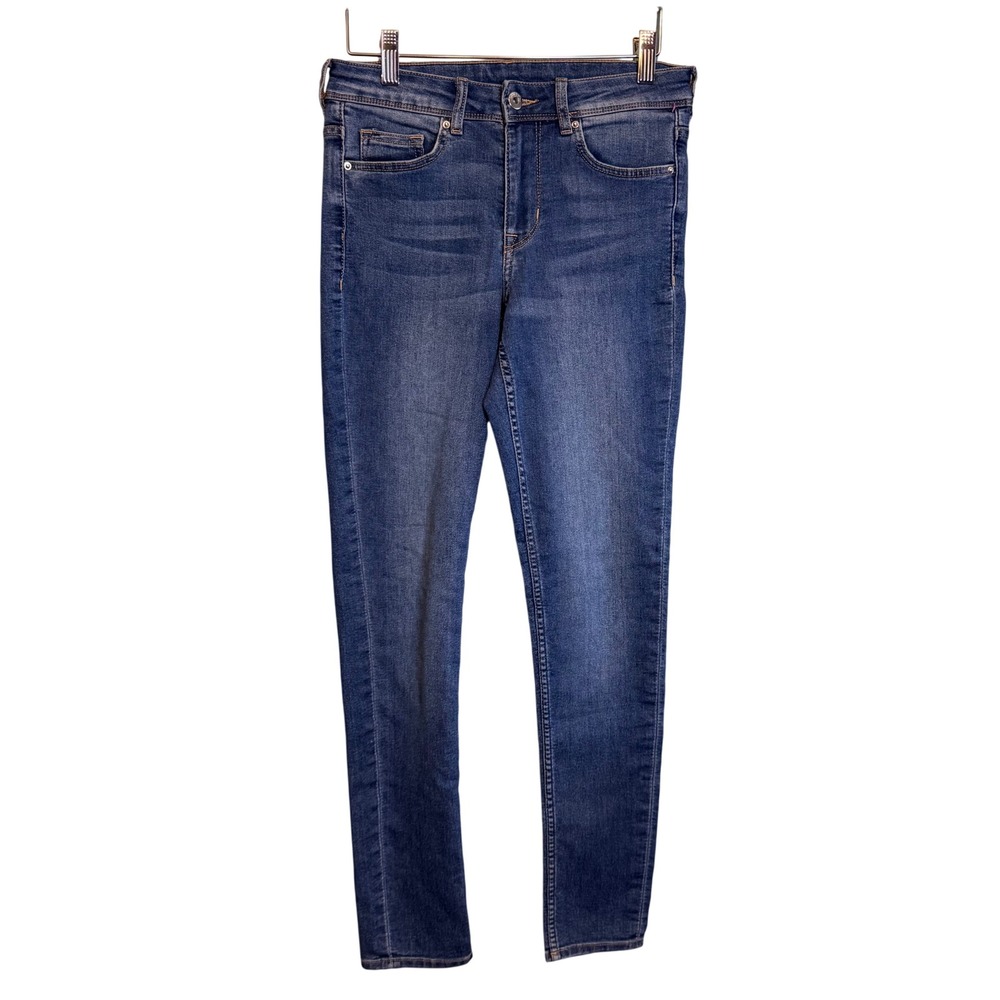 H&M Divided Womens‎ High Waist Casual Medium Wash Skinny Denim Jeans Blue Size 6